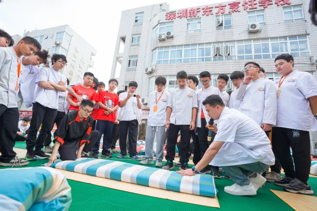 有“被”而来，“叠”出风采｜深圳新东方烹饪学校叠军被比赛圆满举行